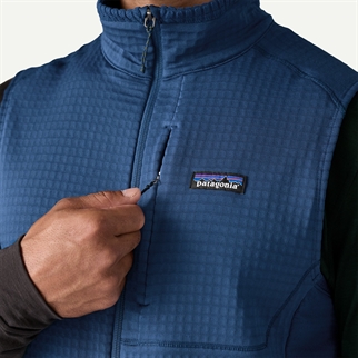 Patagonia Mens R1 Vest sort brystlomme
